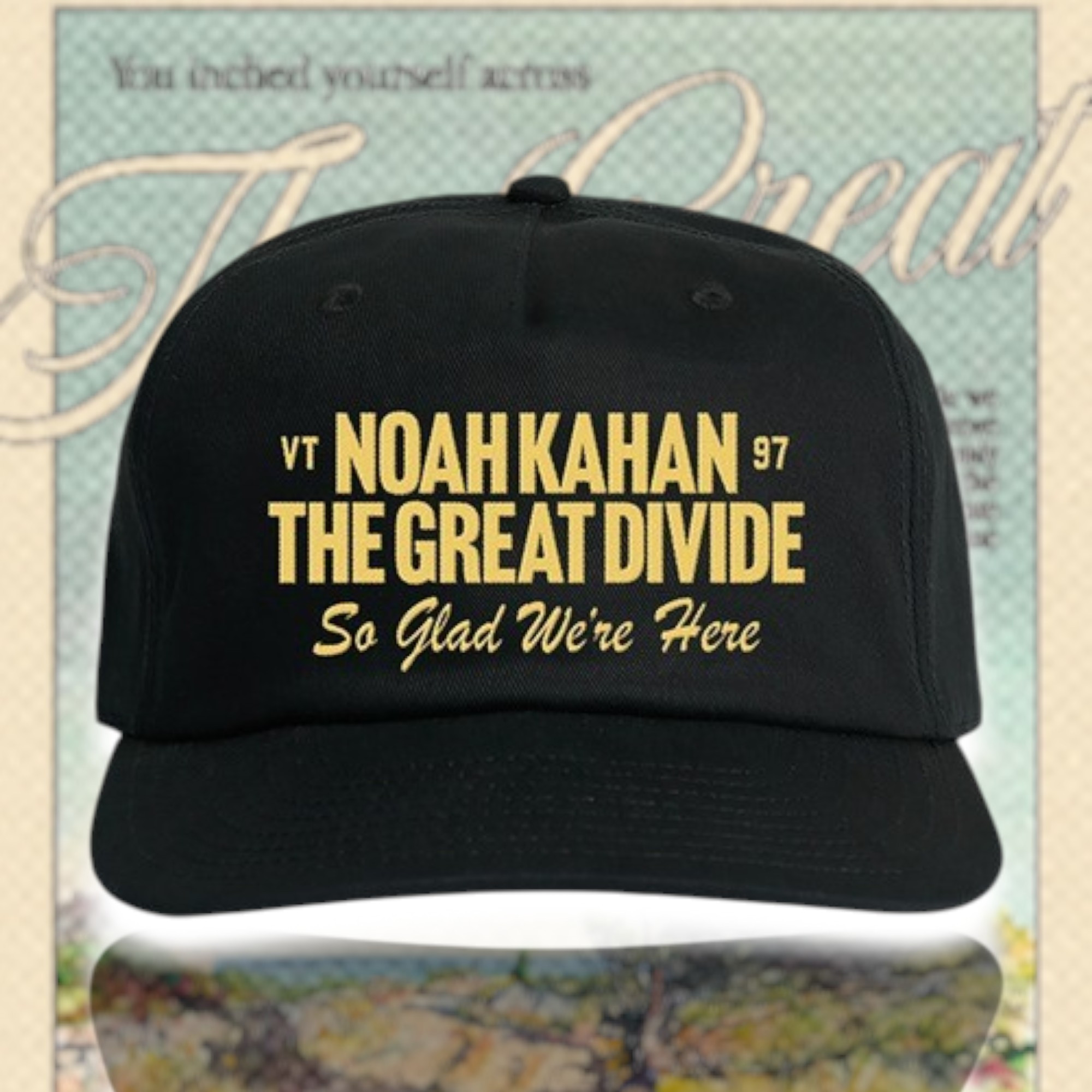 The Great Divide Baseball Cap Noah Kahan So Glad We're Here Hat Concert Outfit Gift The Great Divide Baseball Cap Noah Kahan So Glad We're Here Hat Concert Outfit Gift - Image 1