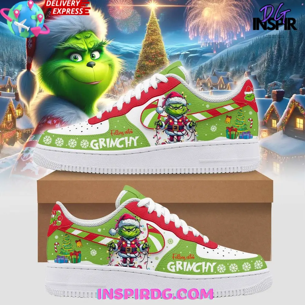 The Grinch Feeling Extra Grinchy Christmas Air Force 1