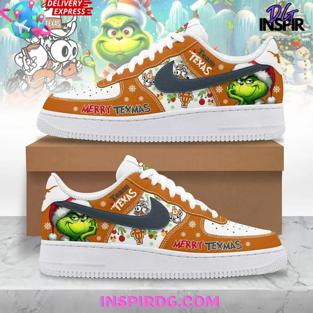 The Grinch x Texas Longhorns Limited Edition Air Force 1