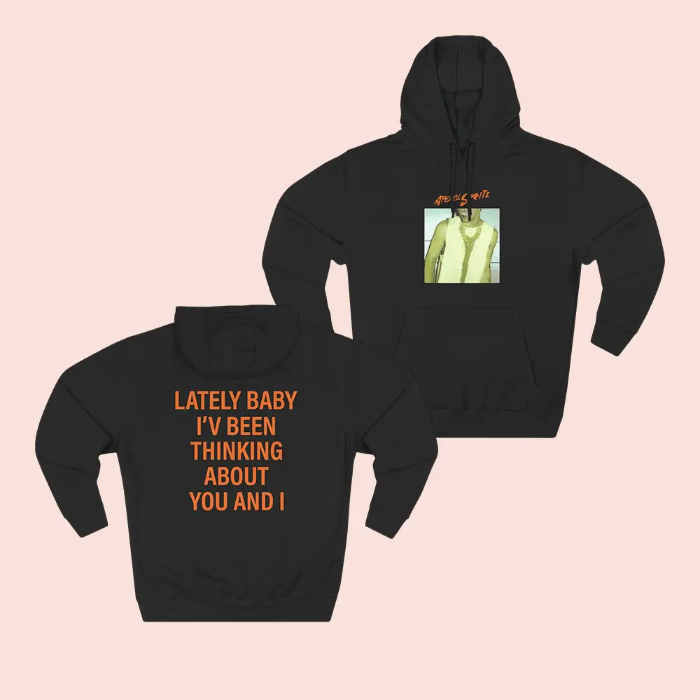 The Kid LAROI Merch Aperol Spritz Hoodie Lately Baby I've Been Thinking About You And I Apparel