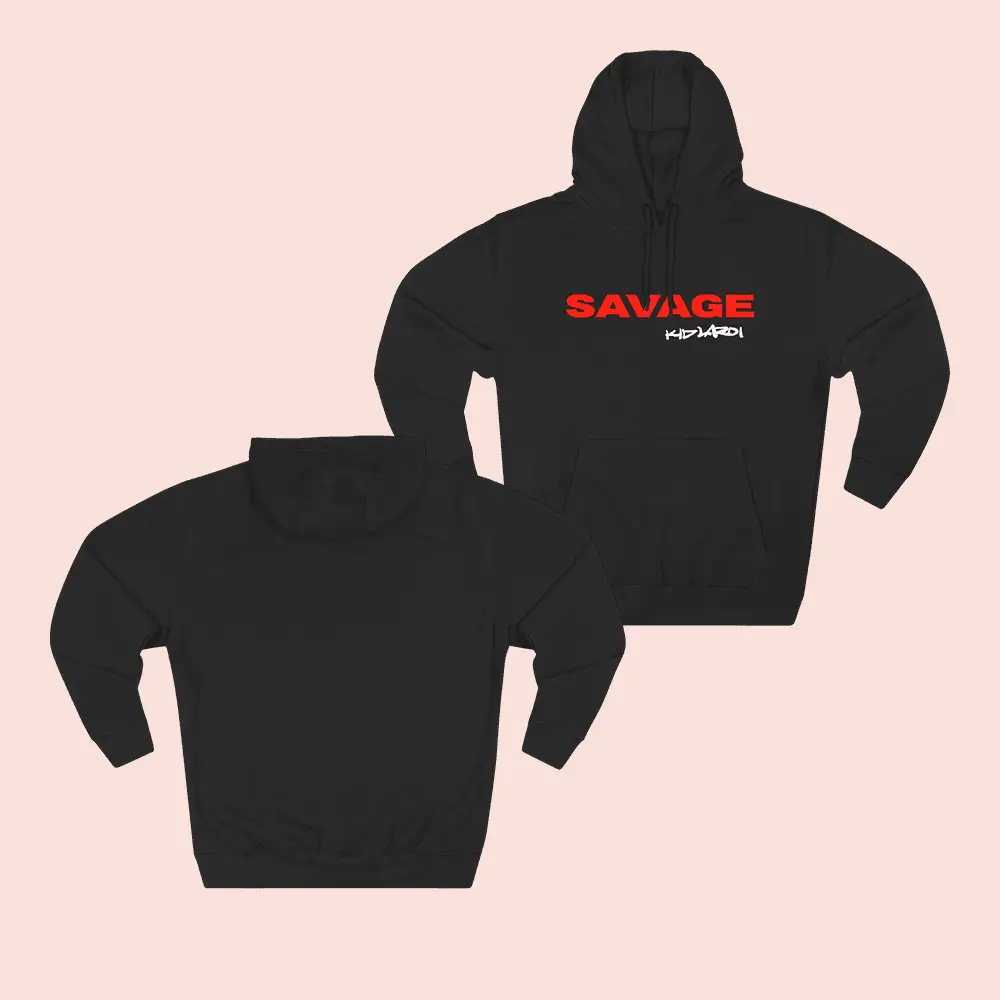 The Kid LAROI Merch Savage Black Hoodie The Kid LAROI Tour Apparel Gifts For Fans