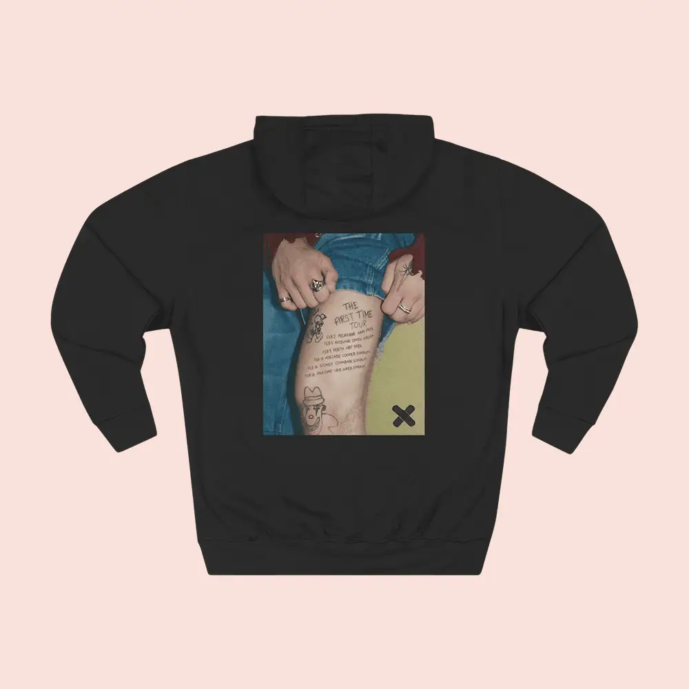 The Kid LAROI Merch The First Time Tour Tattoo Hoodie The Kid LAROI Tour Merch Fan Gifts