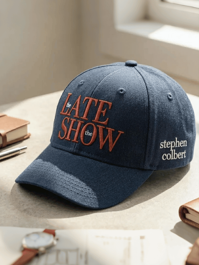 The Last Show With Stephen Colbert 2026 Embroidery Hat Colbert Graphic Cap Comedy Fans Gift