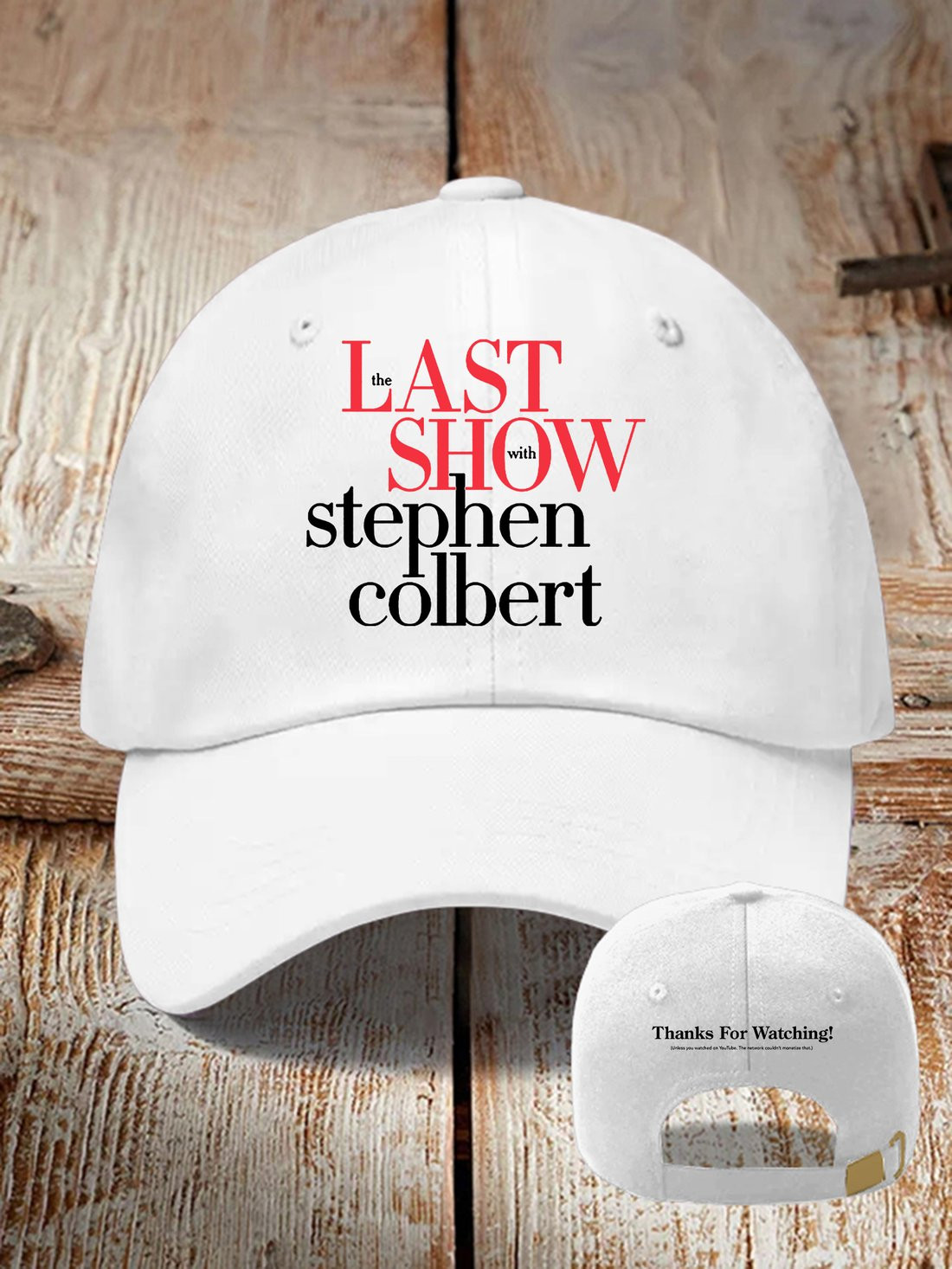 The Last Show With Stephen Colbert 2026 Hat Colbert Graphic Cap Comedy Tribute Gift The Last Show With Stephen Colbert 2026 Hat Colbert Graphic Cap Comedy Tribute Gift - Image 1