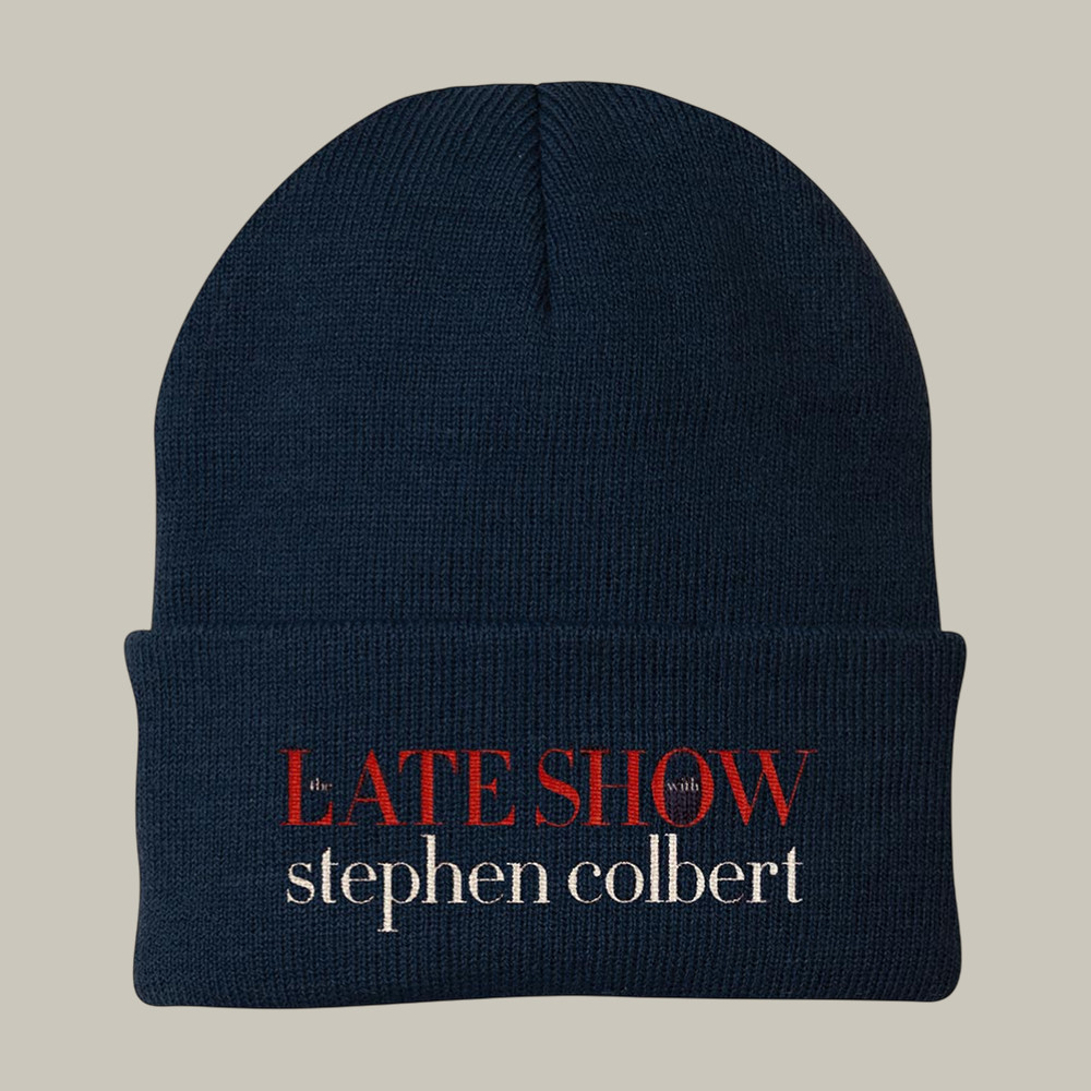 The Late Show With Stephen Colbert Logo Beanie Stephen Colbert Merch Fan Gift For Boyfriend The Late Show With Stephen Colbert Logo Beanie Stephen Colbert Merch Fan Gift For Boyfriend - Image 1