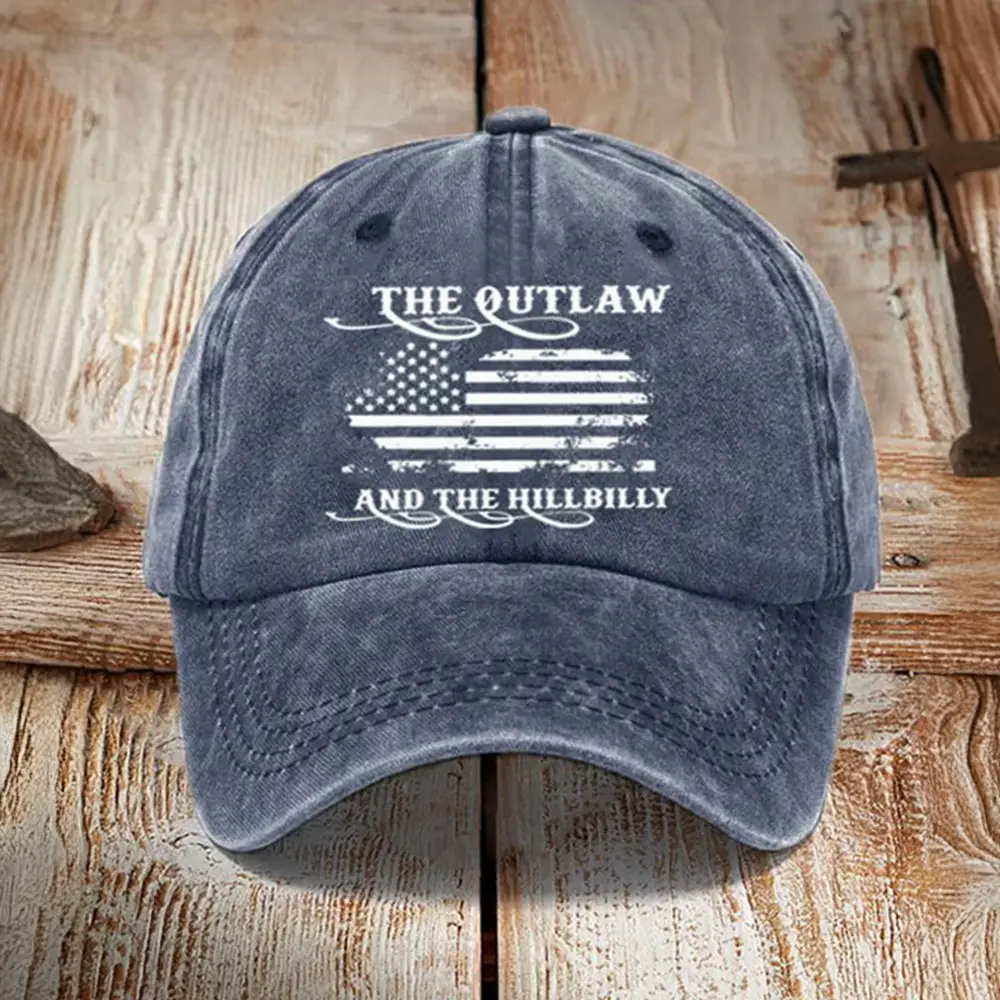 The Outlaw And The Hillbilly Hat Trump Vance 2024 Supporters Hat Gifts For Boyfriend The Outlaw And The Hillbilly Hat Trump Vance 2024 Supporters Hat Gifts For Boyfriend - Image 1