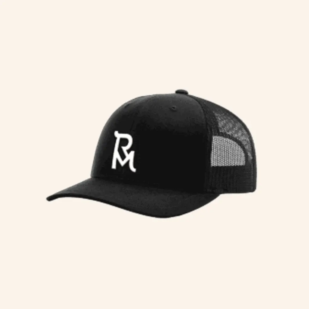 The Run For A Million Merch The Run For A Million Logo Black Trucker Cap Embroidered -WearandDecor