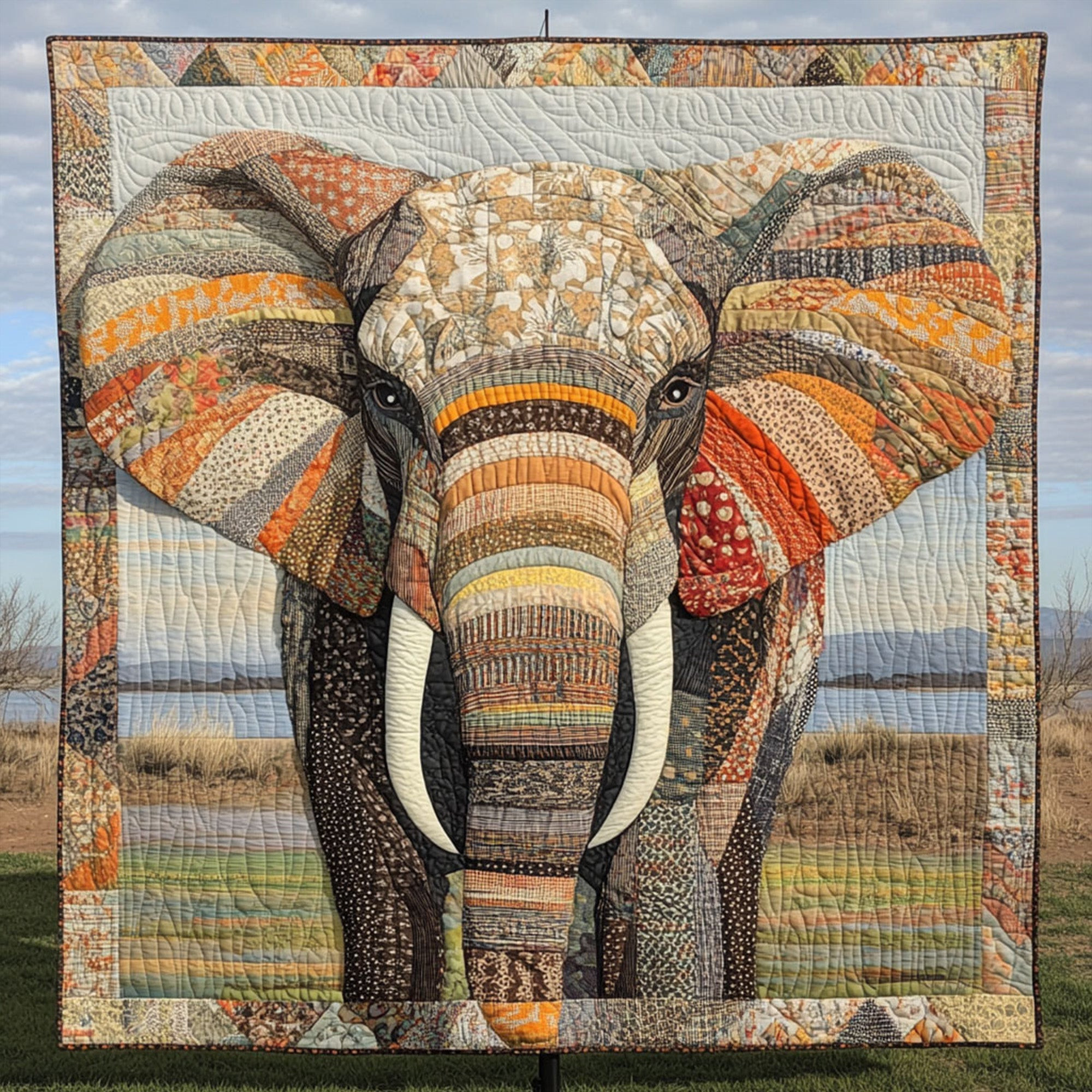 The Silent Roam Quilted Blanket Cute Throw Blanket Black Cat Gift Shop