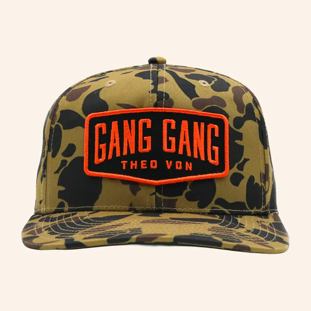 Theo Von Merch Gang Gang Duck Camo Hat Embroidered Birthday Gift For Husband -WearandDecor