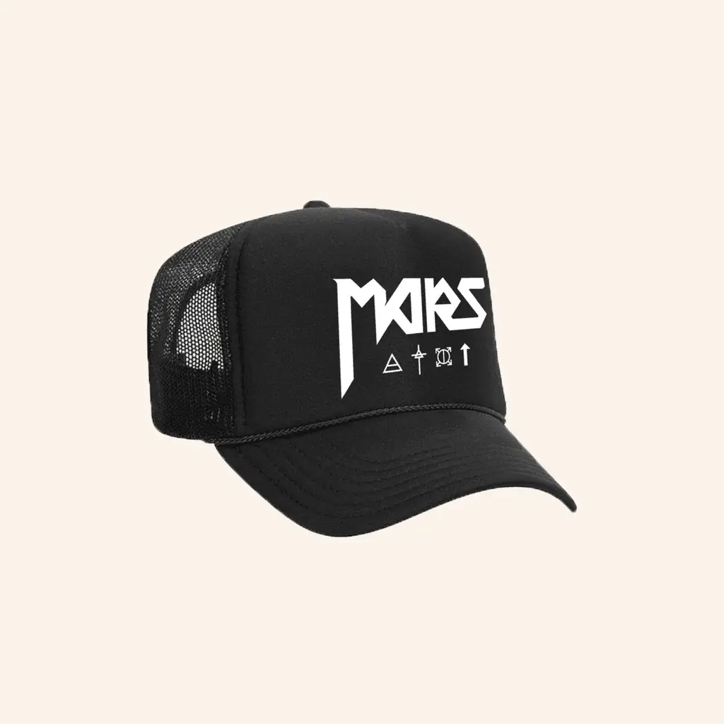Thirty Seconds To Mars Merch Mars Symbol Trucker Hat Gifts For Dad -WearandDecor