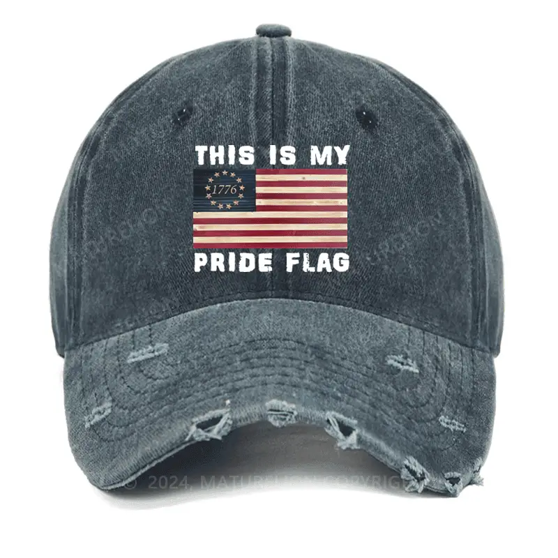 This Is My Pride Flag USA American Washed Vintage Cap Adult Funny Shirt – Hilarious Quote T-Shi This Is My Pride Flag USA American Washed Vintage Cap Adult Funny Shirt – Hilarious Quote T-Shi - Image 1