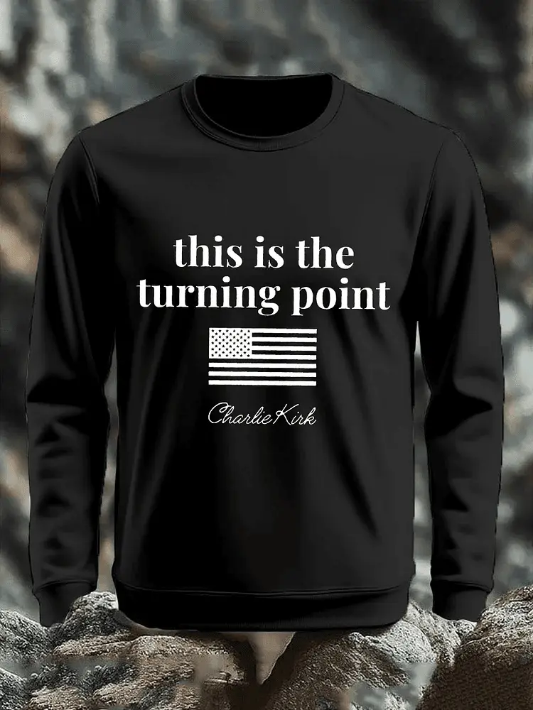 This Is The Turning Point Sweatshirt Turning Point USA Merch Charlie Kirk Gift for Dad
