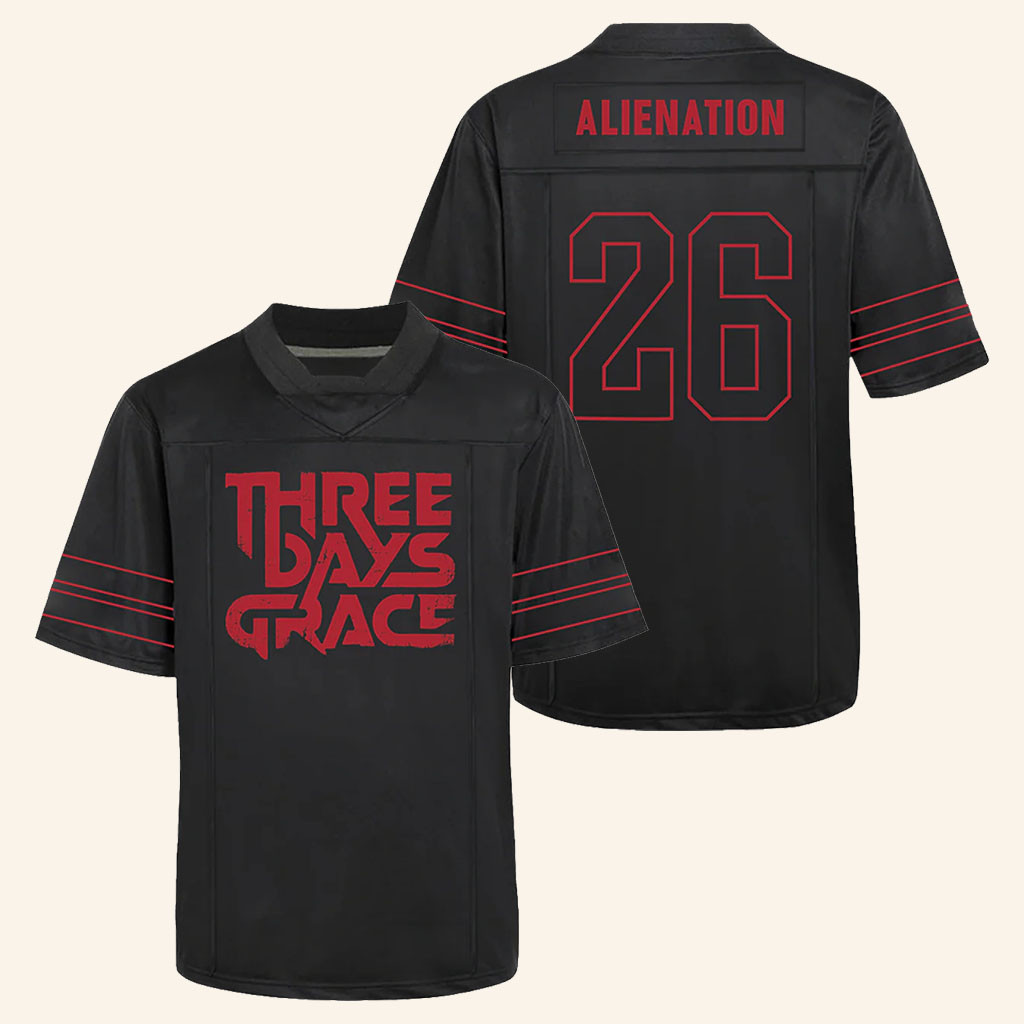 Three Days Grace Merch 2026 Alienation Jersey Best Gifts For Rock Music Lovers - WearandDecor