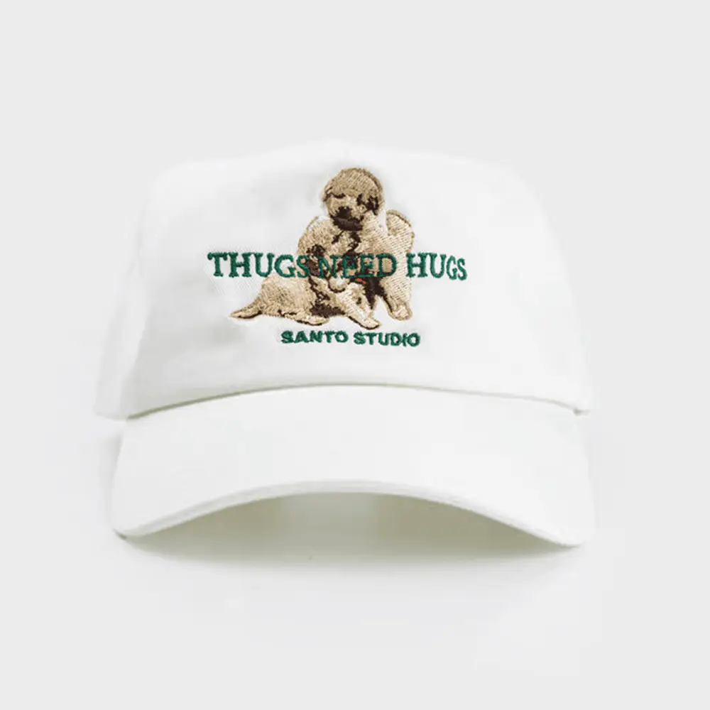 Thugs Need Hugs Hat Santo Studio Puppy Signature Hoodie Good Fathers Day Gifts -WearandDecor