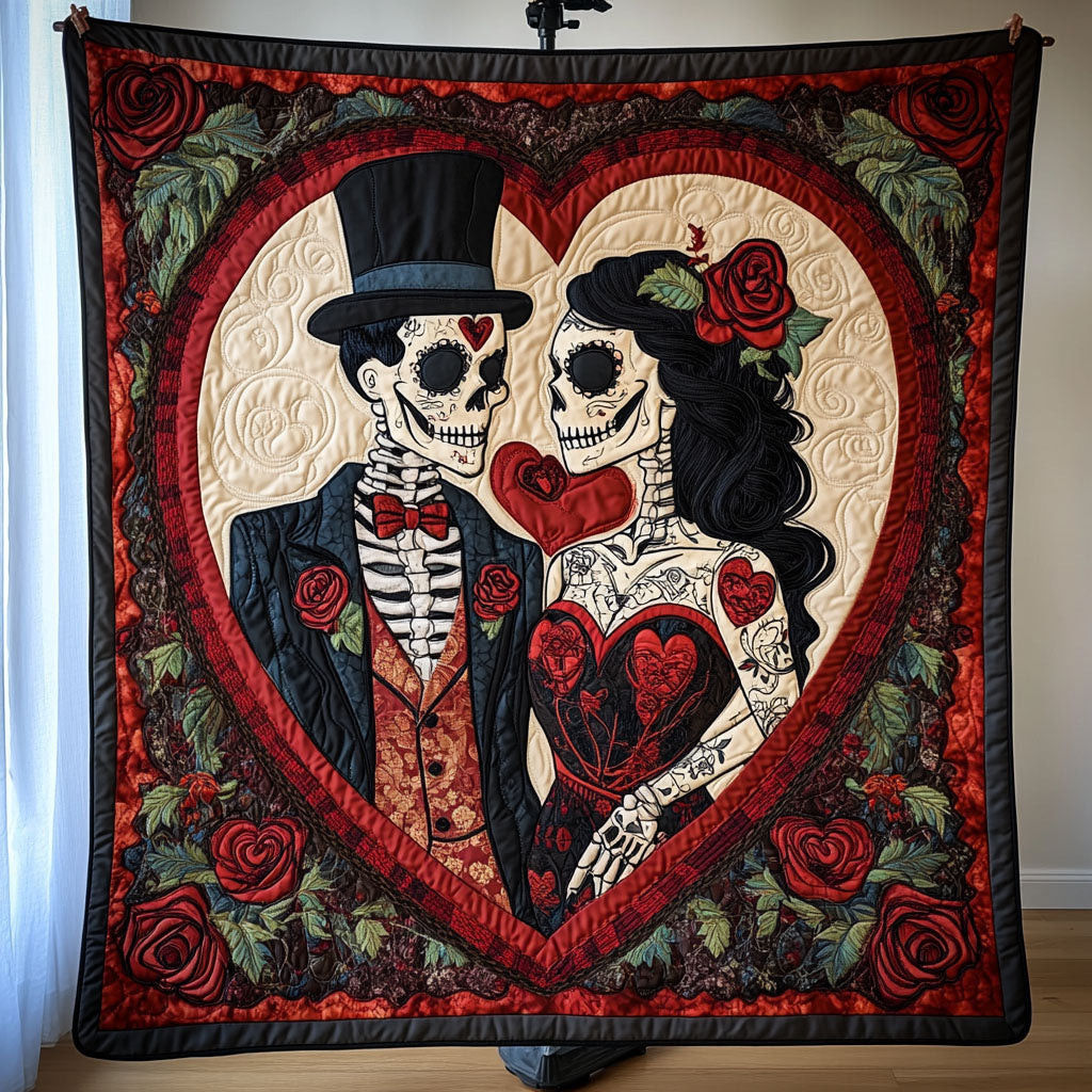 Till Death Do Us Part Quilted Blanket Cozy Living Decor Valentine Gift For Wife