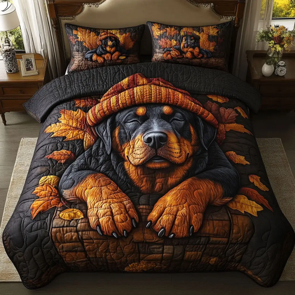 Timber Trail Tails Quilted Bedding Set Perfect Bedroom Gift Set to Show You Care