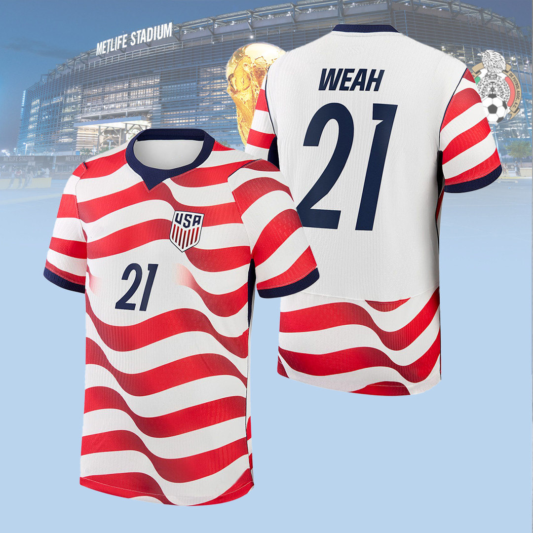 Timothy Weah USMNT Jersey Shirt FIFA World Cup 2026 USA Clothes Gift For Him