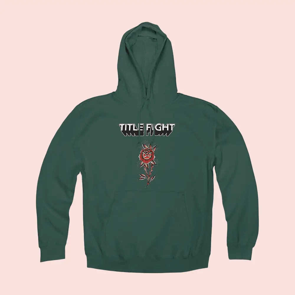 Title Fight Merch Rose Hoodie Title Fight Band Merch Gifts For Rock Music Lovers