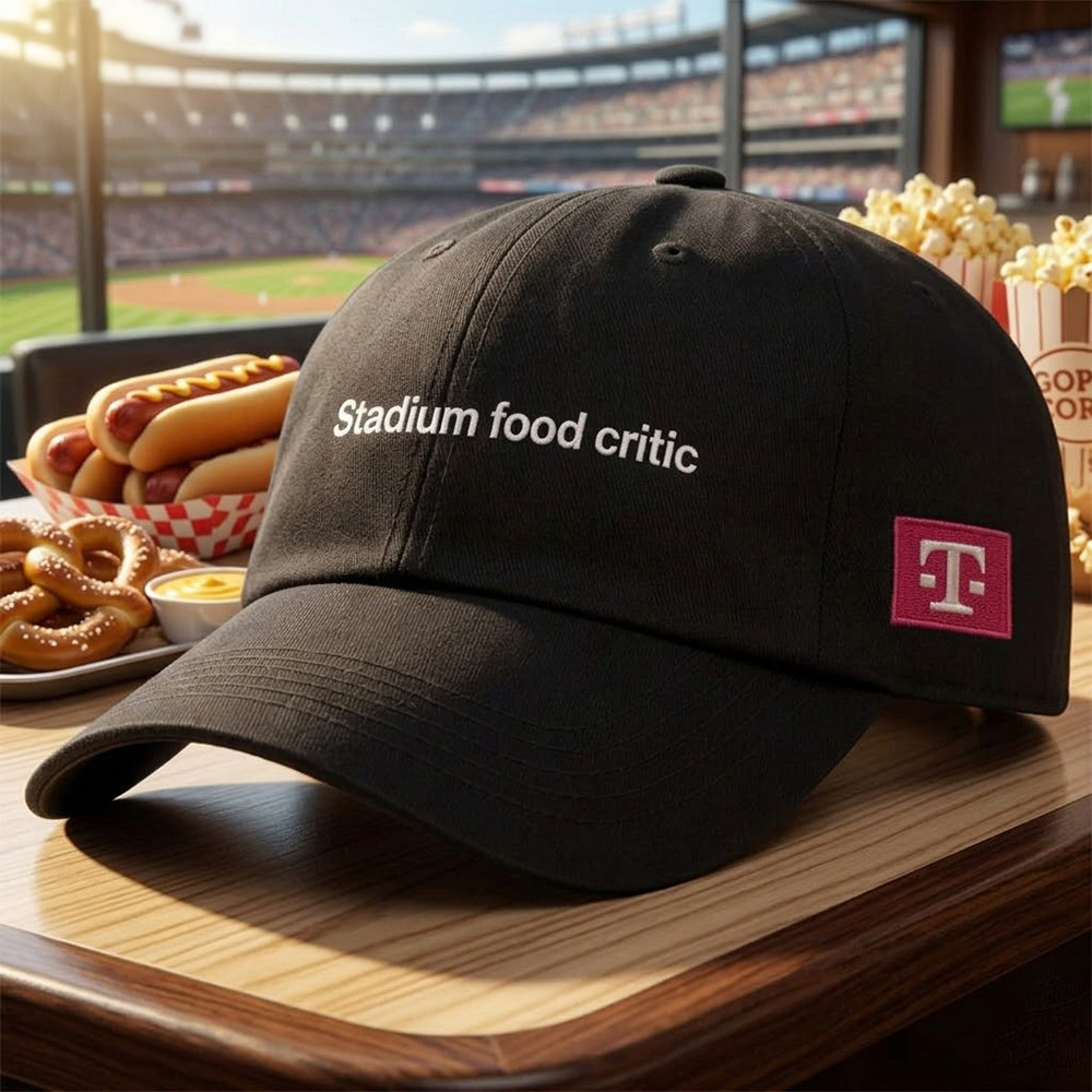 Tmobile Stadium Food Critic Baseball Hat Tmobile Baseball Cap Gift Idea Tmobile Stadium Food Critic Baseball Hat Tmobile Baseball Cap Gift Idea - Image 1
