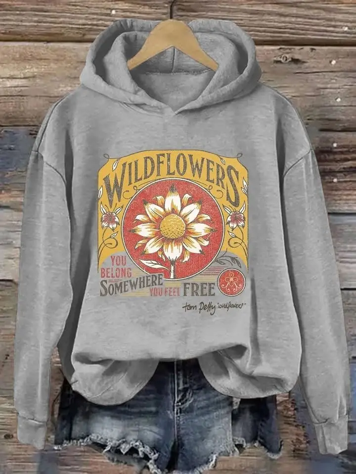 Tom Petty Wildflowers Hoodie You Being Somewhere You Feel Free Hoodie Best Gifts For Fans