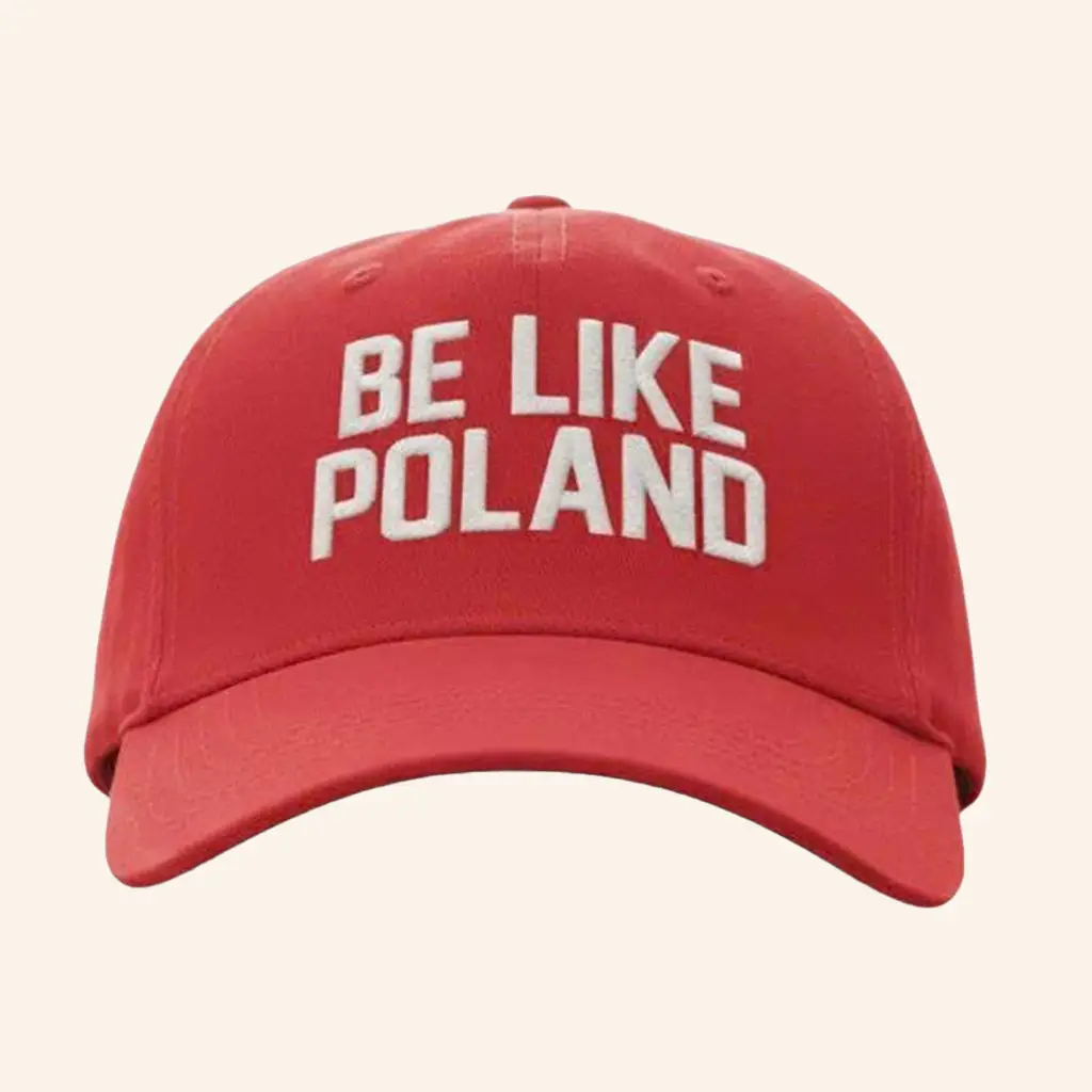Tommy Robinson Wearing Be Like Poland Hat Embroidered Christmas Present For Dad - Wear&Decor