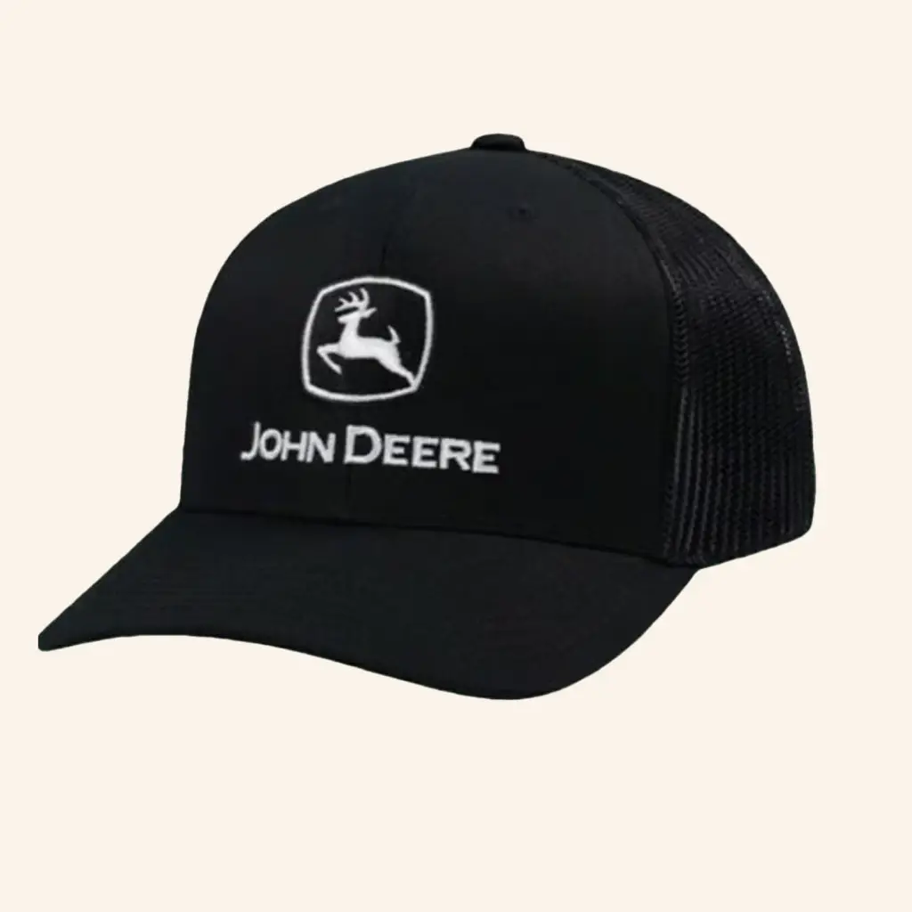 Topperz Merch John Deere Logo Embroidered Trucker Hat Gift Ideas For Dad -WearandDecor
