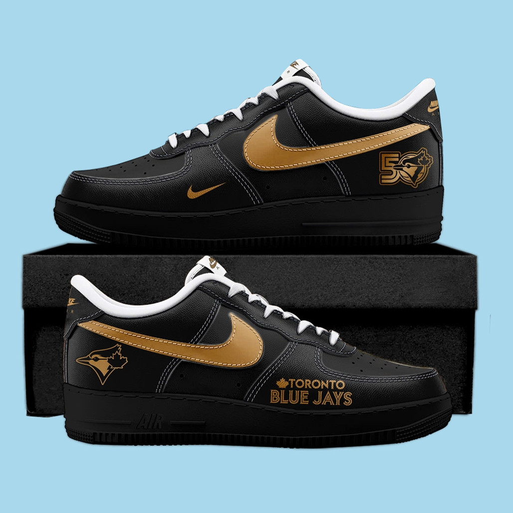Toronto Blue Jays 50th Season Air Force 1 Shoes Sneakers