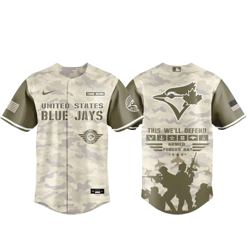 Toronto Blue Jays Armed Forces Day Appreciation Night 2026 Baseball Jersey