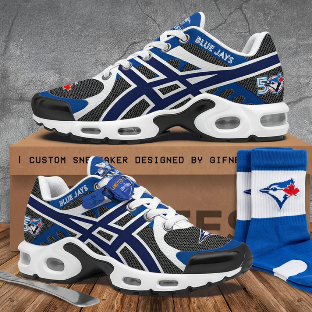 Toronto Blue Jays Champions Shoes Blue Jays Merch Unique Gifts For Baseball Fans