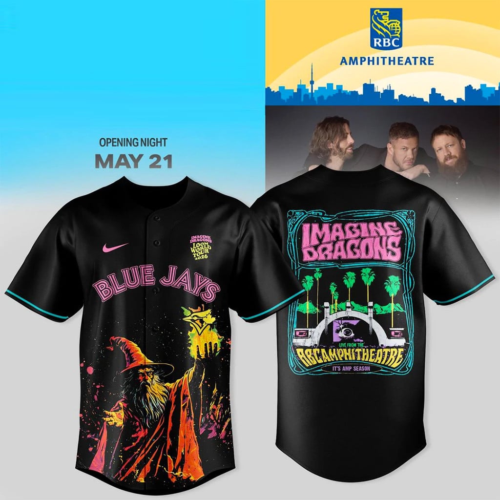 Toronto Blue Jays X Imagine Dragons Tour 2026 Jersey Blue Jays Merch Best Gift For Fans