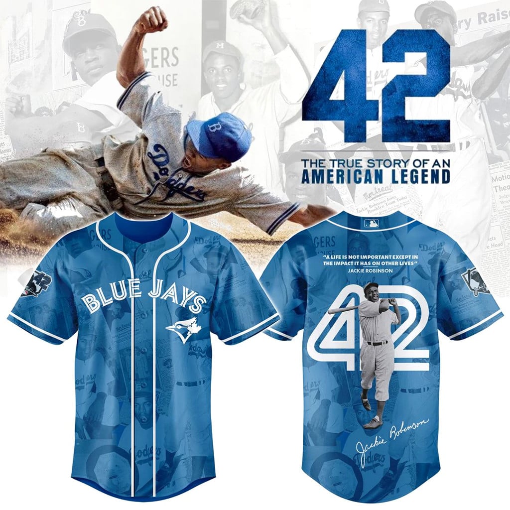 Toronto Blue Jays X Jackie Robinson 42 Legacy Tribute 2026 Baseball Jersey Blue Jays Merch