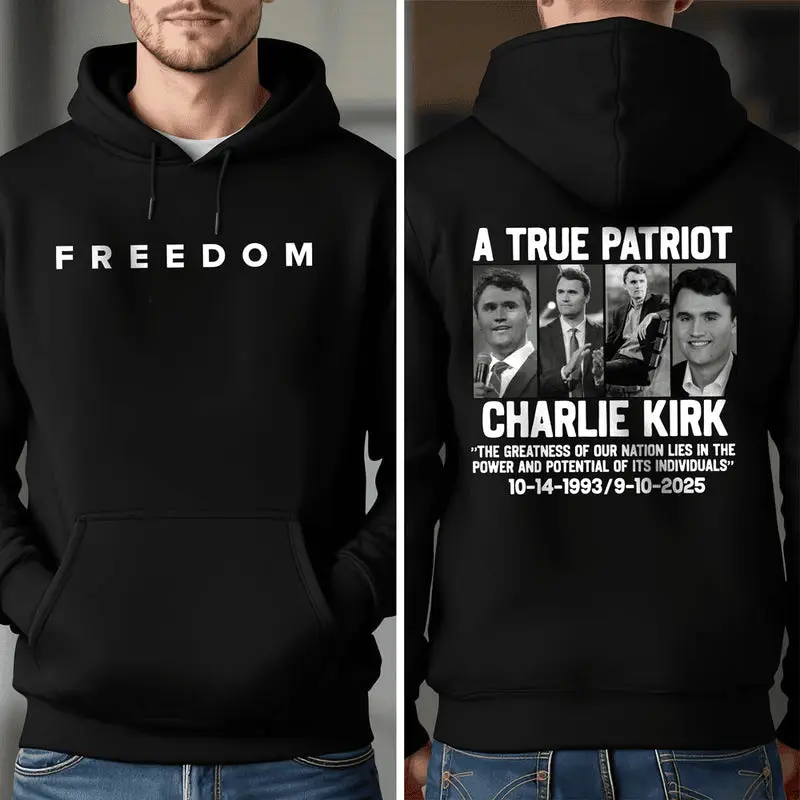 TPUSA Merch Charlie Kirk Freedom Crewneck Justice For Charlie Kirk Sweatshirt TPUSA Merch Charlie Kirk Freedom Crewneck Justice For Charlie Kirk Sweatshirt - Image 1
