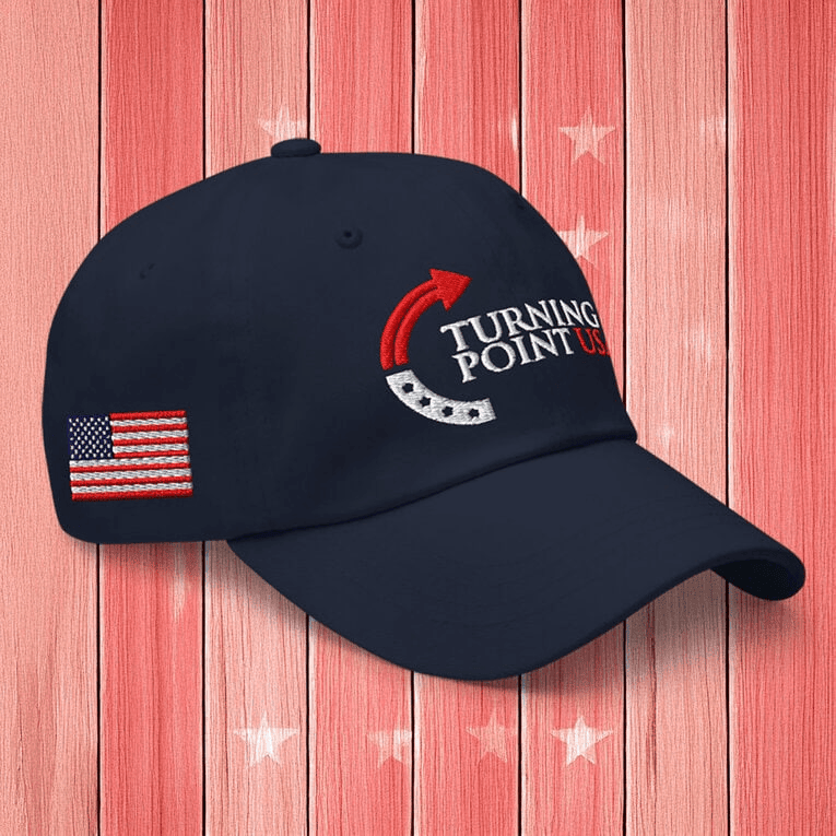 TPUSA Merch Turning Point Charlie Kirk Embroidered Hat Charlie Gifts for Patriots