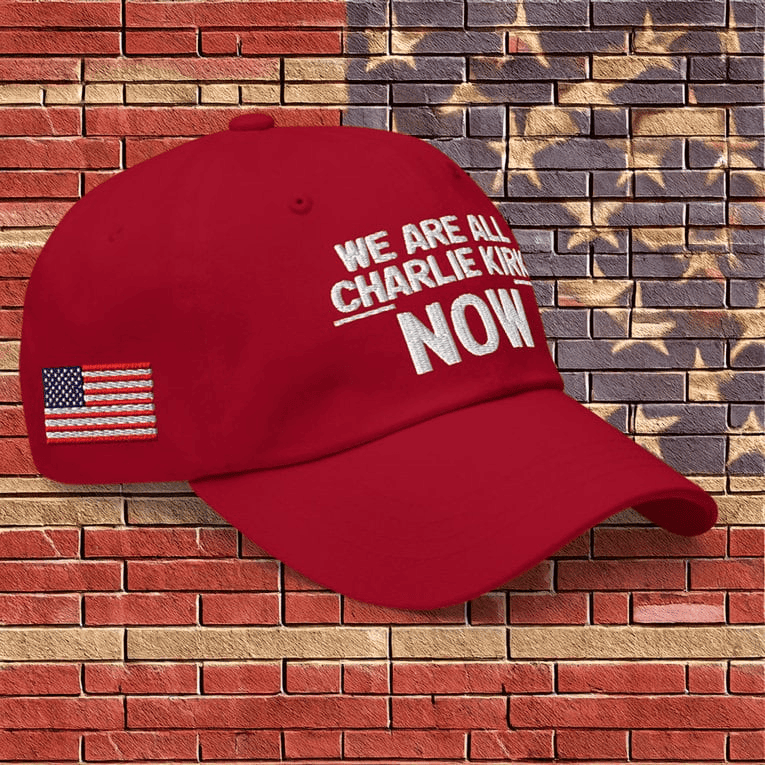 TPUSA Merch We Are All Charlie Kirk Baseball Cap Embroidered Hat Charlie Tribute Gift TPUSA Merch We Are All Charlie Kirk Baseball Cap Embroidered Hat Charlie Tribute Gift - Image 1