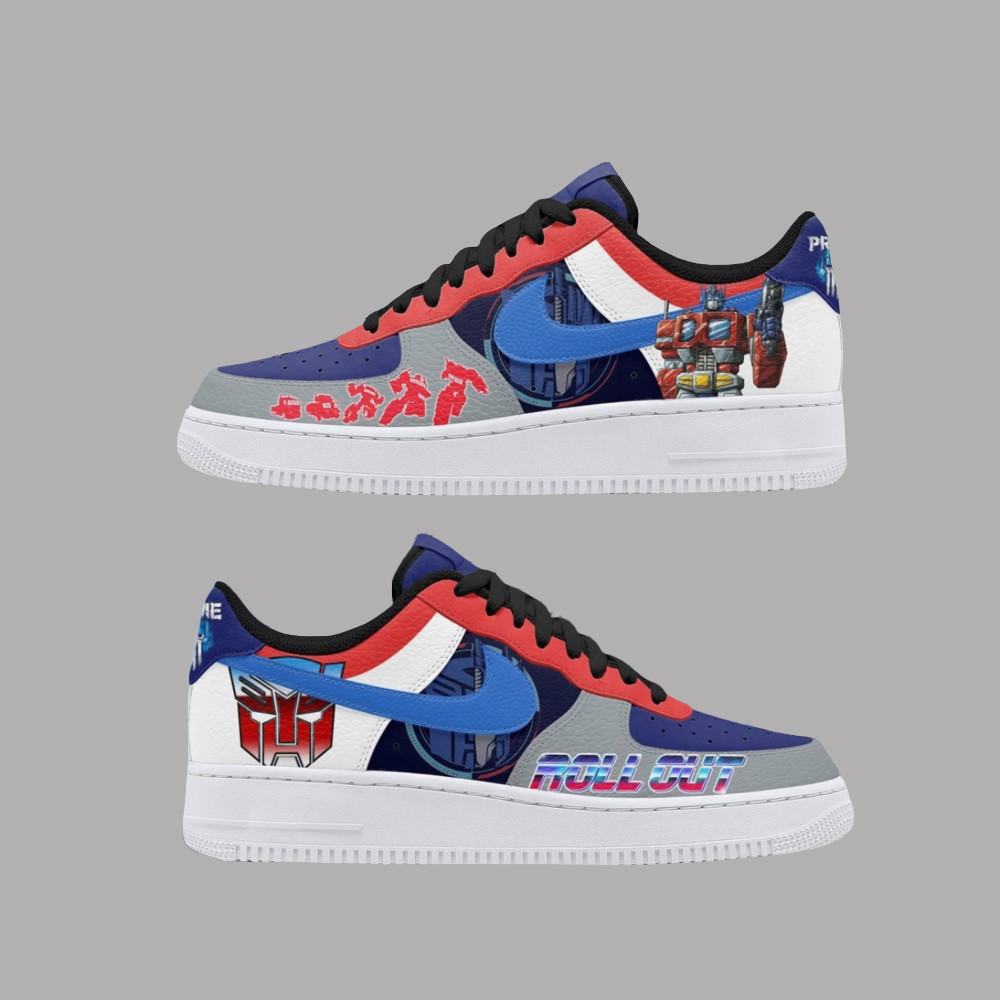 Transformers Movie Cartoon One Roll Out Air Force 1 Shoes Sneakers