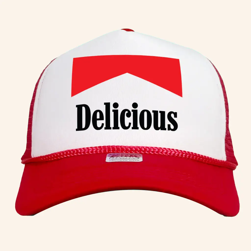 Trash Flower Merch Delicious Red Trucker Hat Christmas Gift Ideas For Boyfriend - Wear&Decor