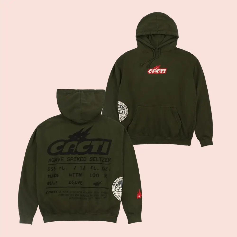 Travis Scott Merch Cacti Mono Seal Hoodie Gifts For Hip Hop Lovers