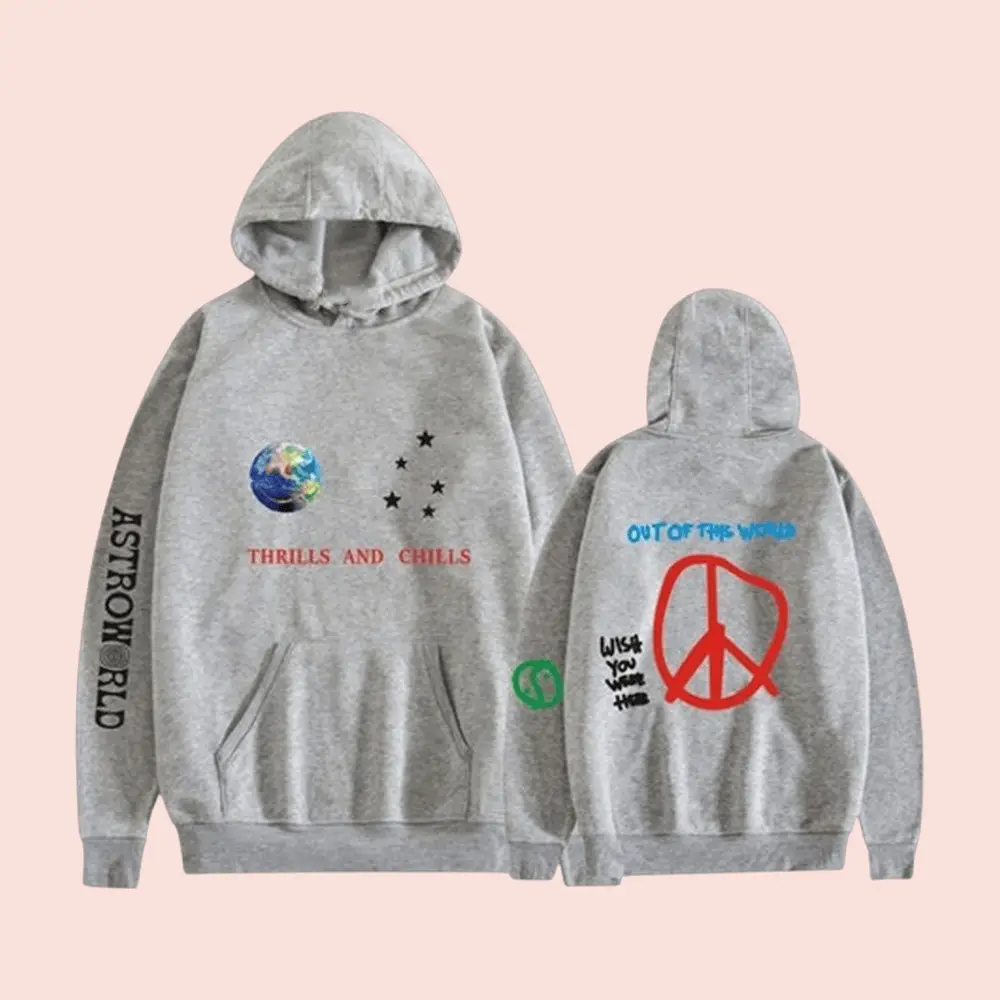 Travis Scott Merch Thrills And Chills Hoodie Travis Scott Tour Merch Gifts For Rap Fans