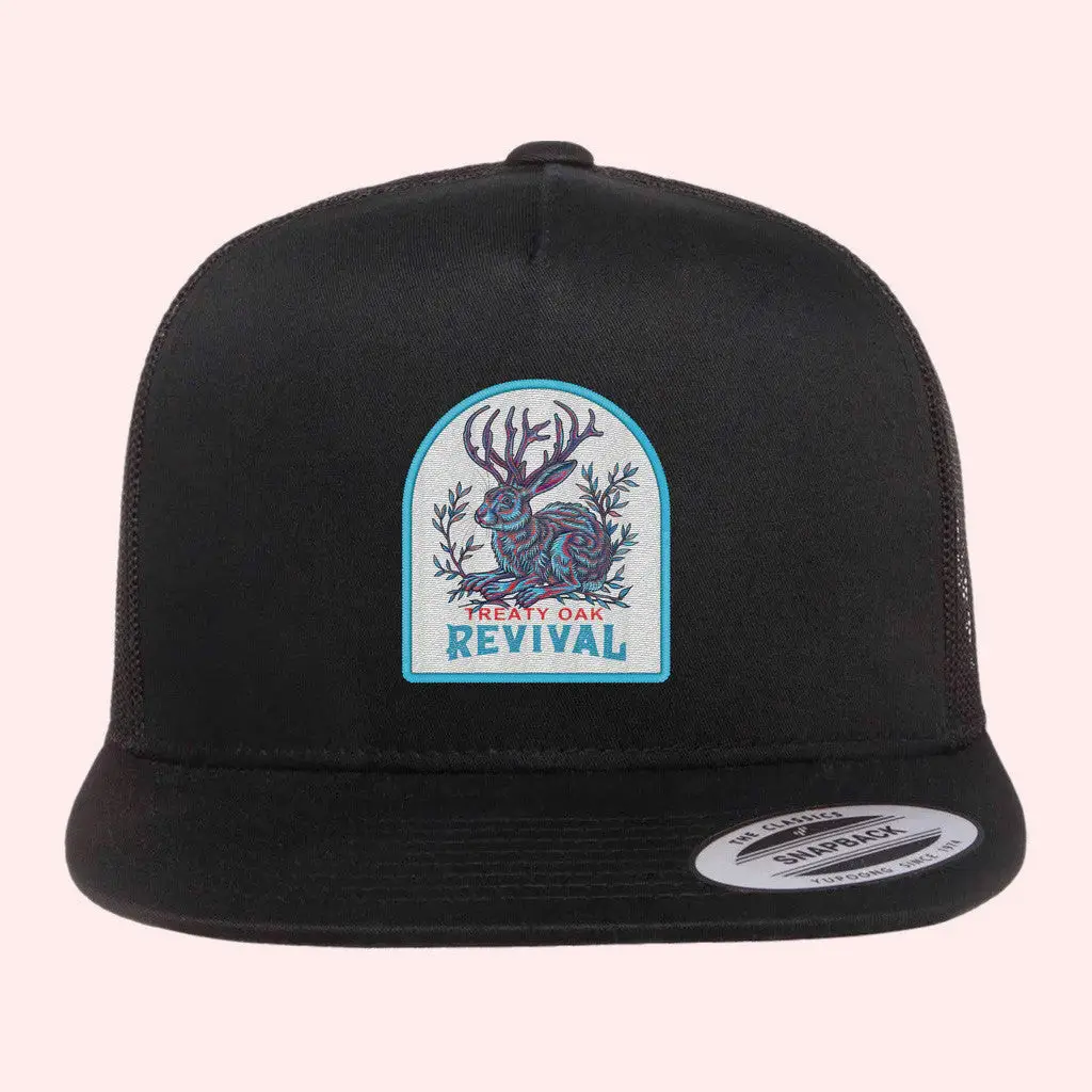 Treaty Oak Revival Merch Jack Rabbit Trucker Snapback Hat Gift Ideas For Boyfriend -WearandDecor