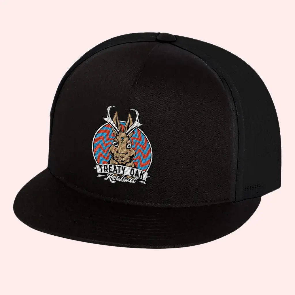 Treaty Oak Revival Merch Jackalope Snapback Hat Gifts For Dad -WearandDecor