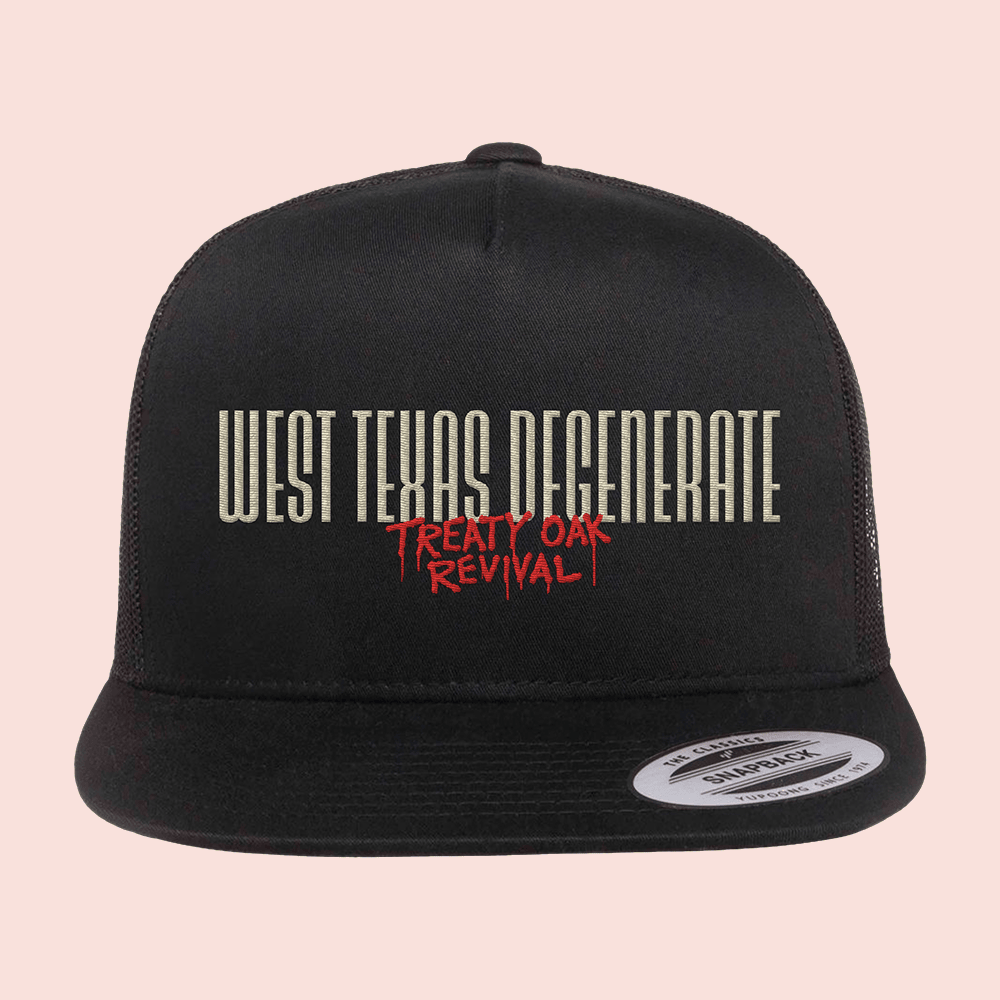 Treaty Oak Revival Merch West Texas Degenerate Trucker Hat Cool Gifts For Rock Lovers