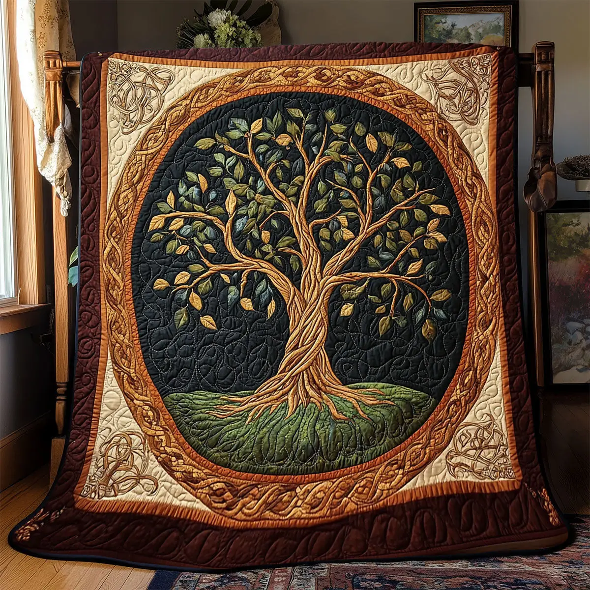 Tree Of Life Quilt Blanket For Couch Mother's Day Gifts For Daughter