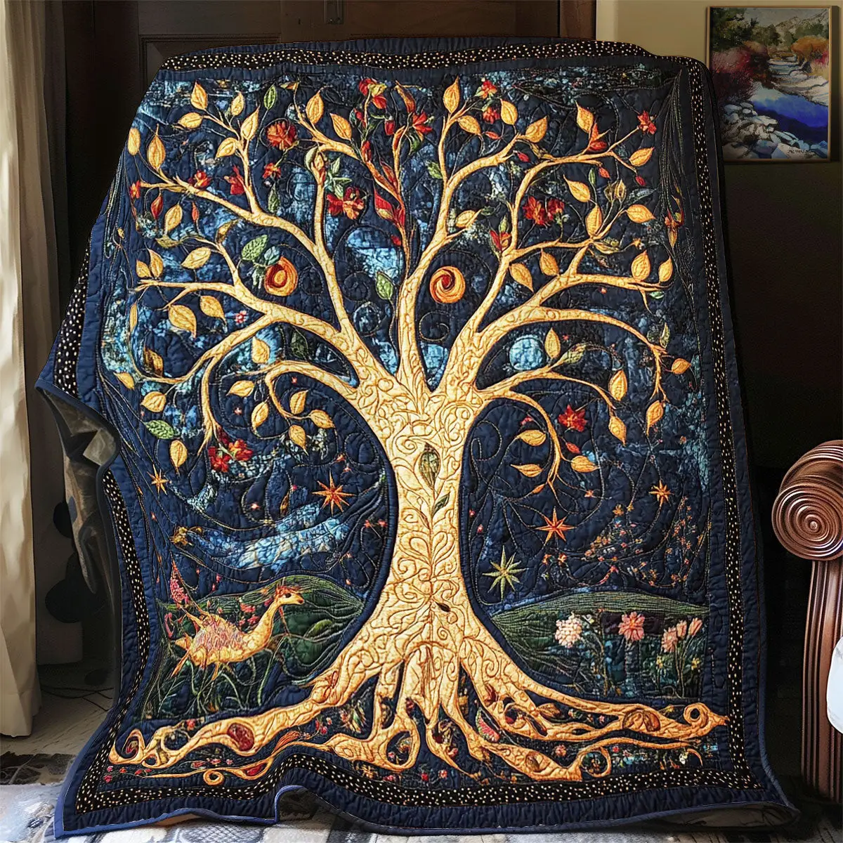 Tree Of Life Quilt Blankets Gift For Daughter In Law On Mother'S Day
