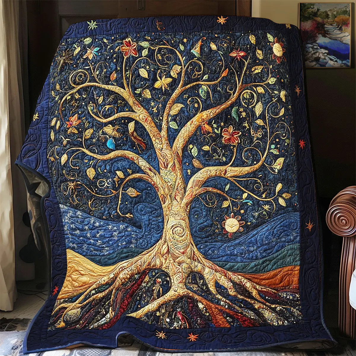 Tree Of Life Quilt Blankets Mothers Day Gift For New Mother