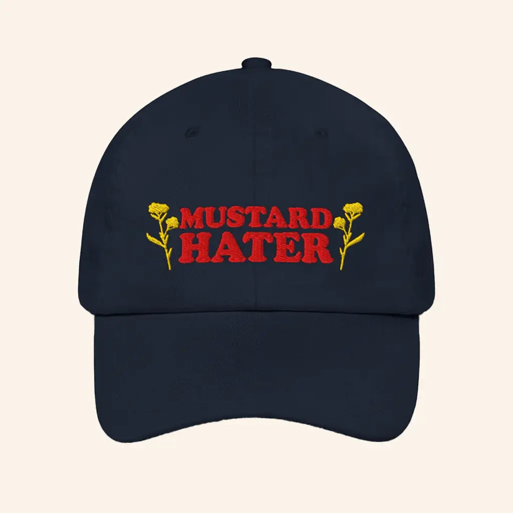 Tree People Merch Mustard Hater Embroidered Hat Gifts For Husband -WearandDecor