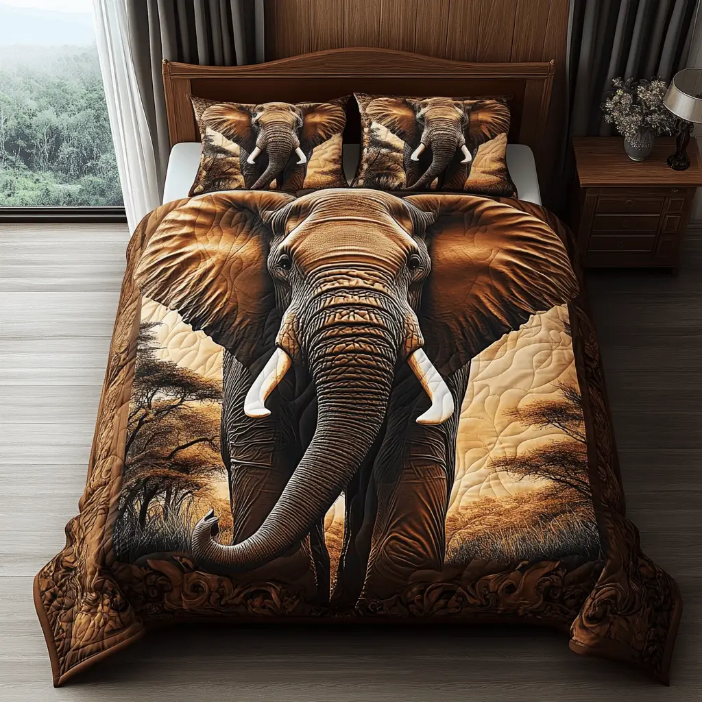 Tribal Titan Quilted Bedding Set Premium Comforter Set for Restful Nights