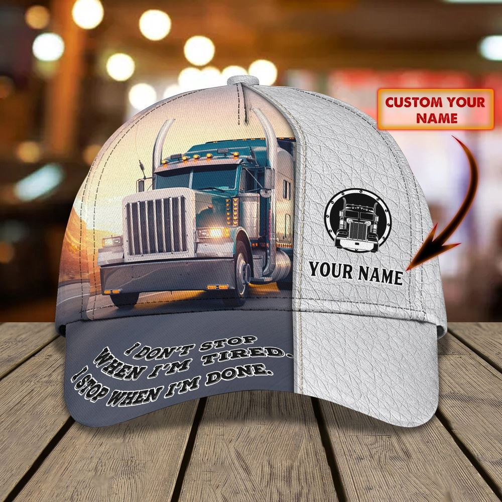 Trucker Don't Stop Customized Name 3D Cap Farm Cap Farmer Baseball Cap Gift For Farmer Trucker Don't Stop Customized Name 3D Cap Farm Cap Farmer Baseball Cap Gift For Farmer - Image 1