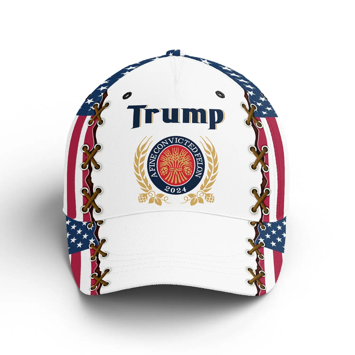 Trump 2024 A Fine Convicted Felon American Flag Hat Trump 2024 President Hat Gifts For Husband