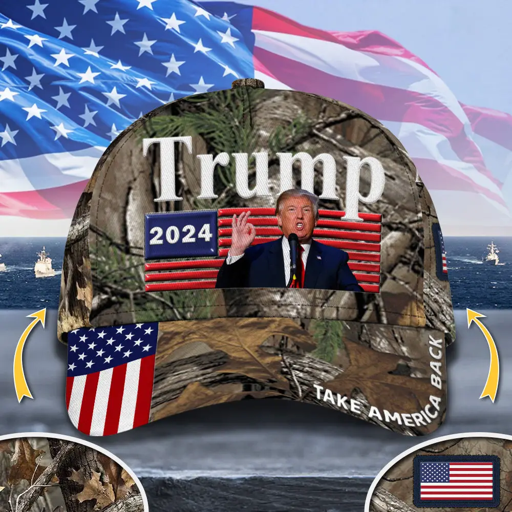 Trump 2024 Take America Back Camo Hat Support Trump For President Patriot Hat Gifts For Father Trump 2024 Take America Back Camo Hat Support Trump For President Patriot Hat Gifts For Father - Image 1