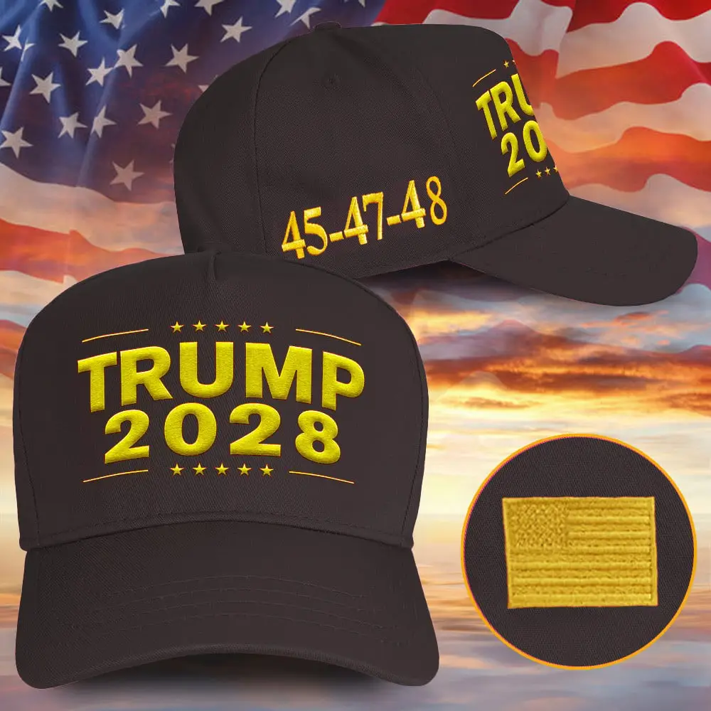 Trump 2028 Hat Embroidered 45-47-48 Hat Trump Merch Website Fathers Day Presents